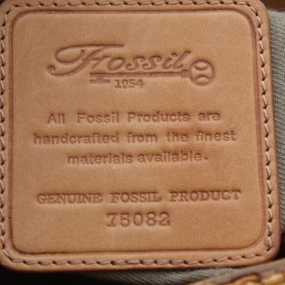 Fossil Crossbody Bag Y2K Woven Straw Tan Leather Strap Vintage Shoulder Purse - Picture 12 of 13